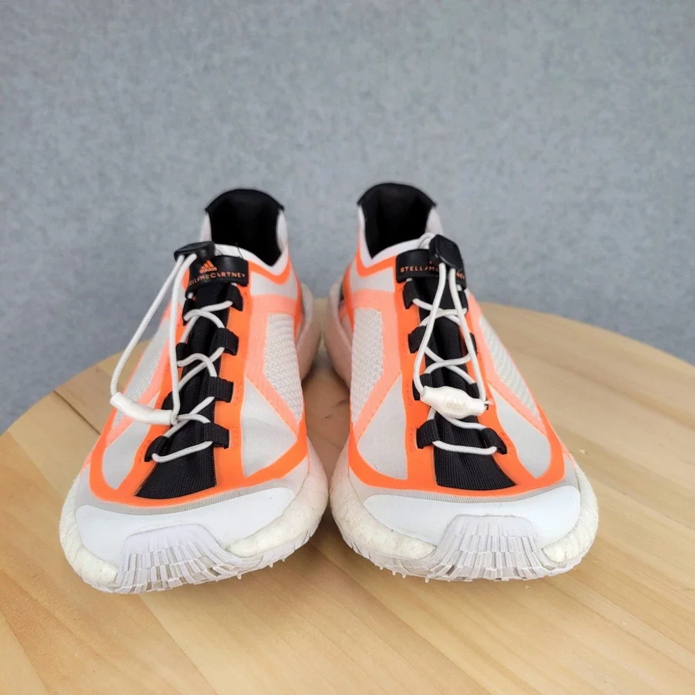 Adidas Stella McCartney Pulseboost HD Women 6 White Orange EF2150 Running Shoes
